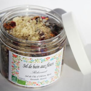 Sel de bain aux fleurs